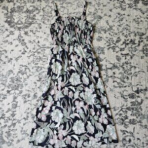 Old Navy Floral Smocked Fit & Flare Cami Midi Dress